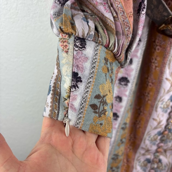 Zimmermann Luminous Linen Mixed Ribbon Stripe Belted Mini Dress US 4 Cocktail - Picture 5 of 12